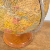 Globe terrestre rotatif vintage (vers 1950)