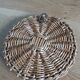 Round rattan wicker mirror 18cm