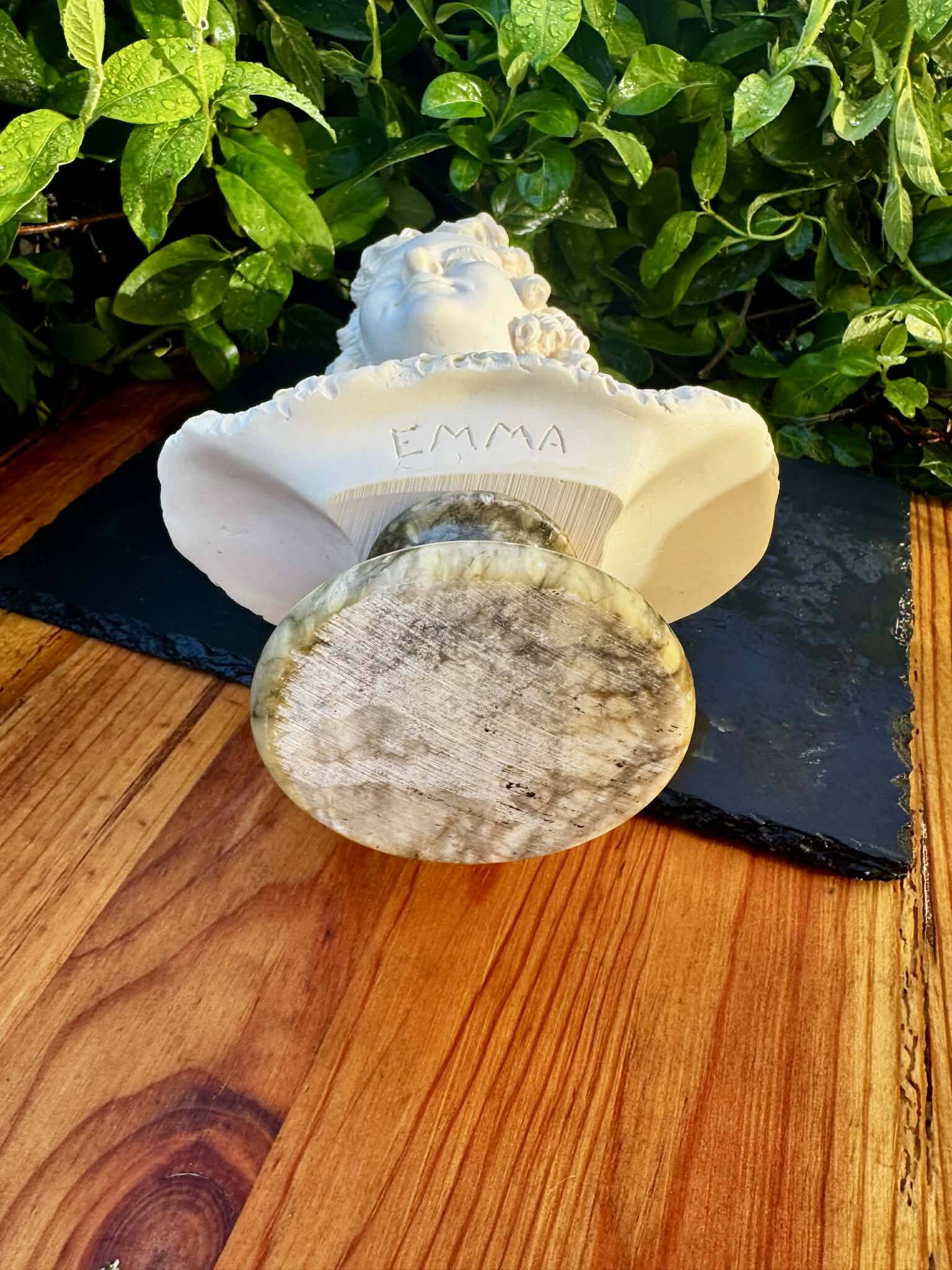 Bust of a woman signed Arnaldo Giannelli dated 1972.