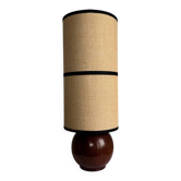 Lampe de table en rosewood vintage de style mid-century modern