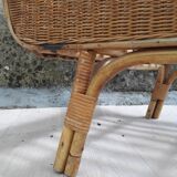 Baby rattan bed