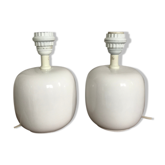 Pair of ceramic lamps