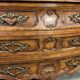 Louis XV style curved walnut chest of drawers