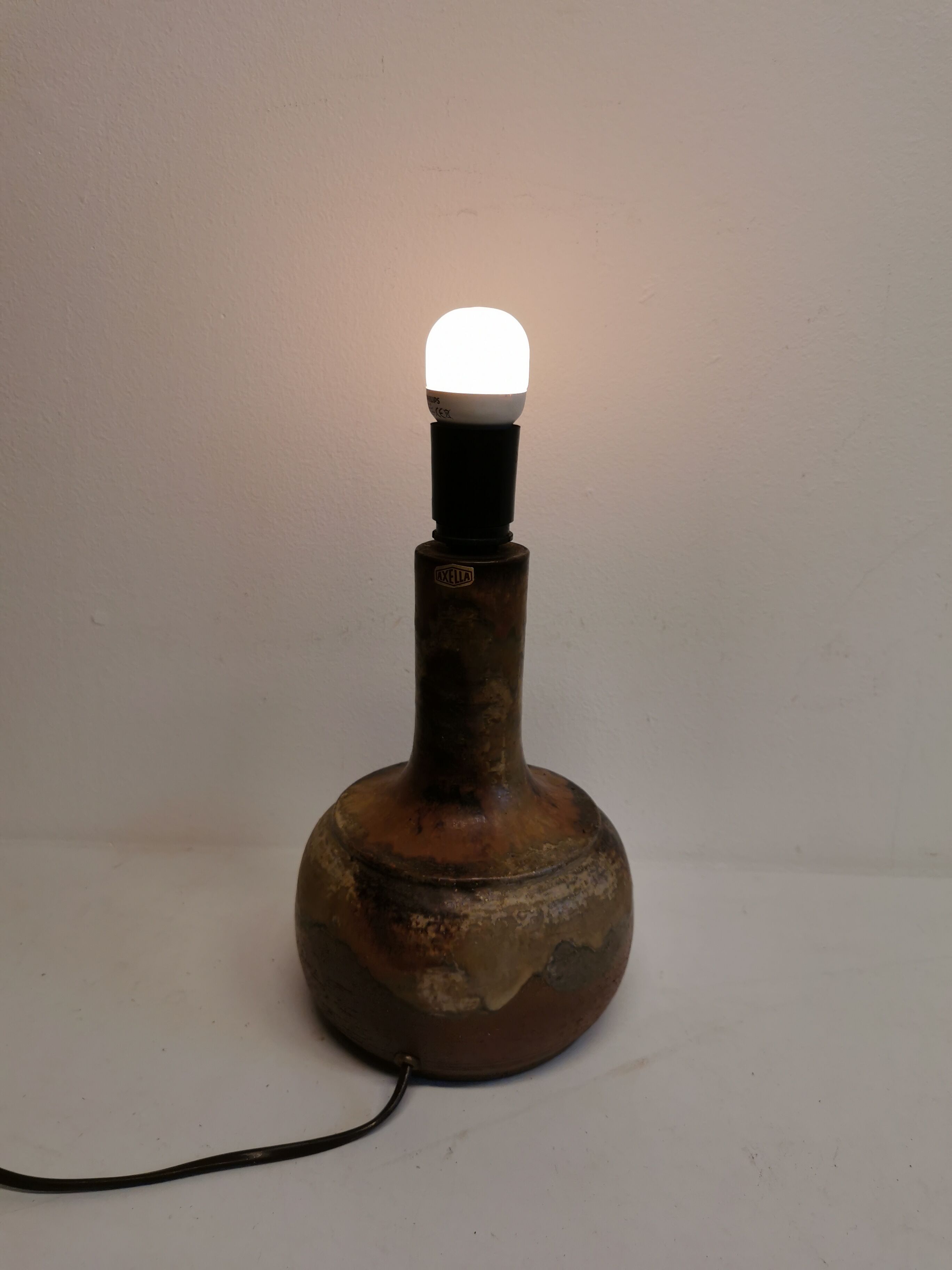 Ceramic table lamp from Danish Axella, 1960