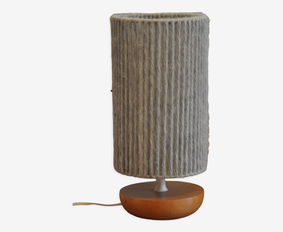 Lampe bois et laine