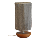 Lampe bois et laine