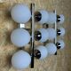 2x 60s 70s 6-bulb Sputnik wall lights by Kaiser Leuchten opal glass