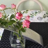Vase verre et inox