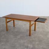 Table basse en teck et chêne, Suède années 1960