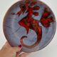 Assiette n°3 Hippocampe par Monique Brunner à Vence