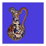 Peony decoration pitcher Gien