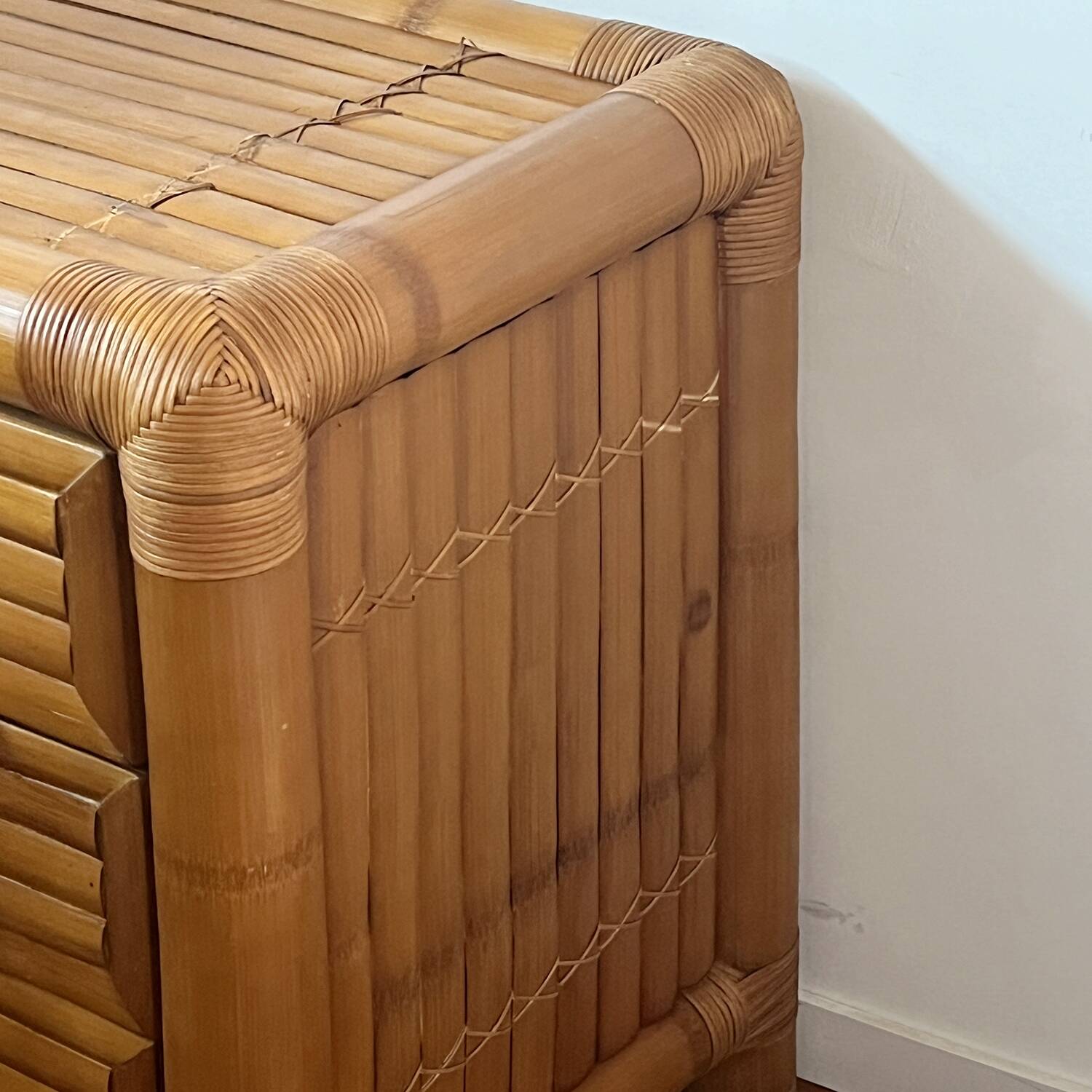 Bamboo chest of drawers