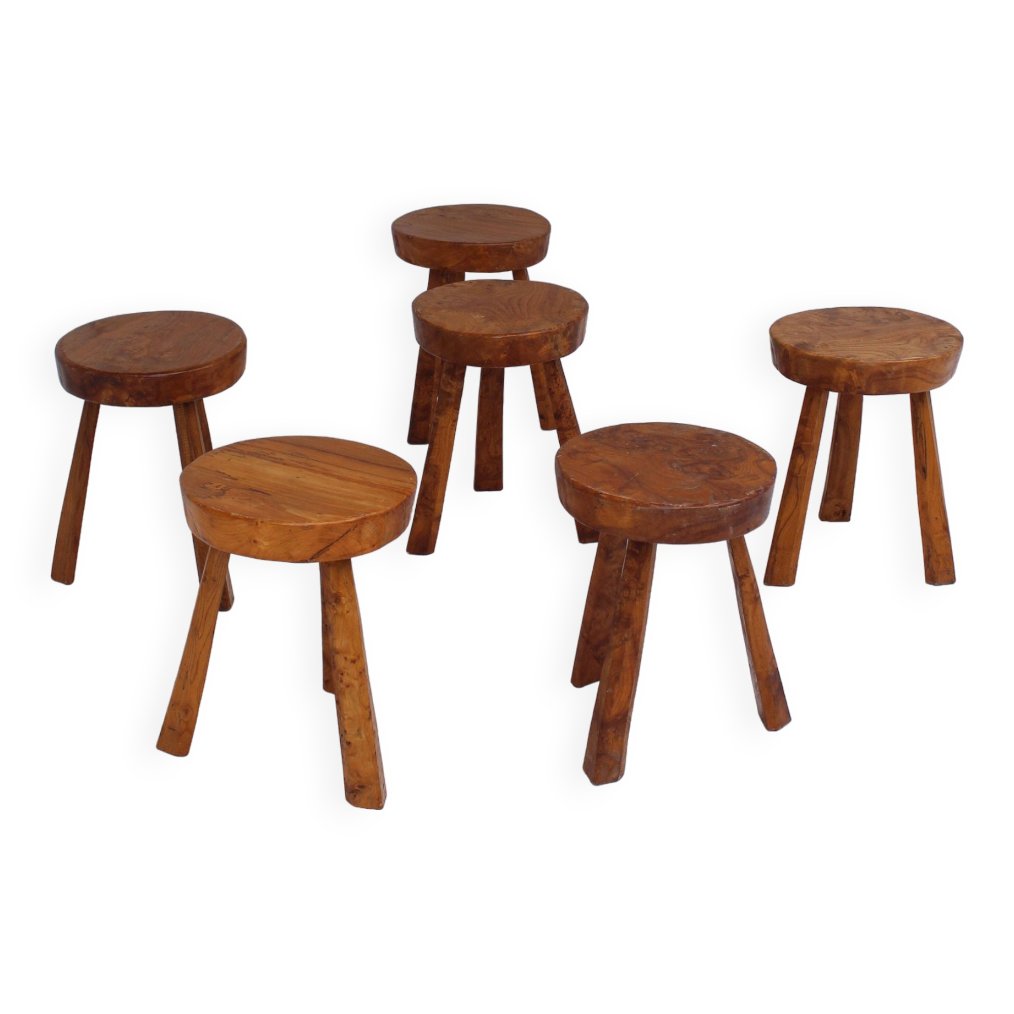 Burl wood stools