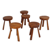 Tabourets en bois de ronce