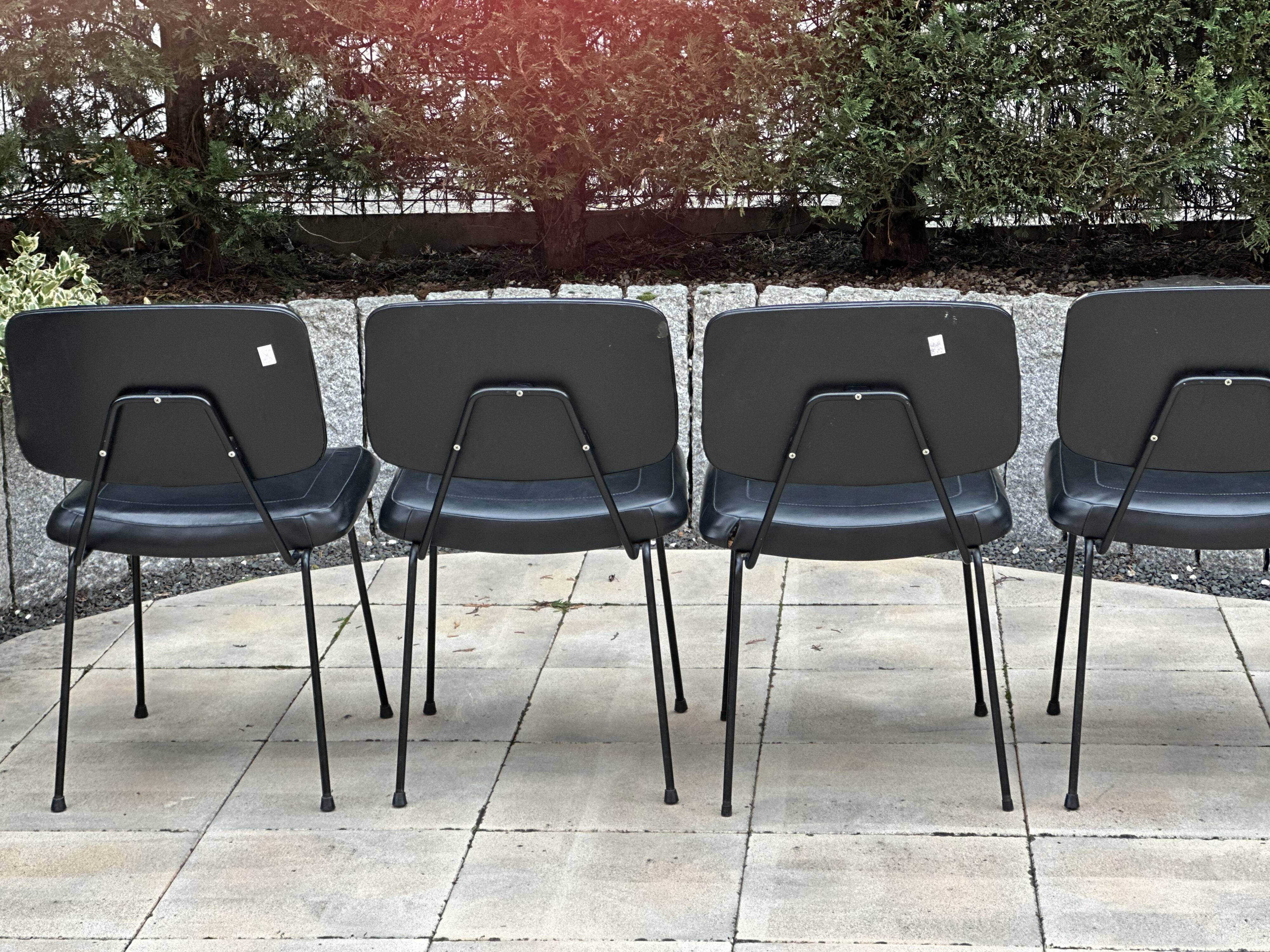 Set of 6 Pierre Paulin CM 196 chairs for Thonet – 1960s