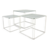 Set of 3 Rare Nesting Tables by Max Sauze, 1960s