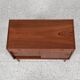 Midcentury Danish cabinet in teak with 1 drawer and 2 sliding doors 1960s