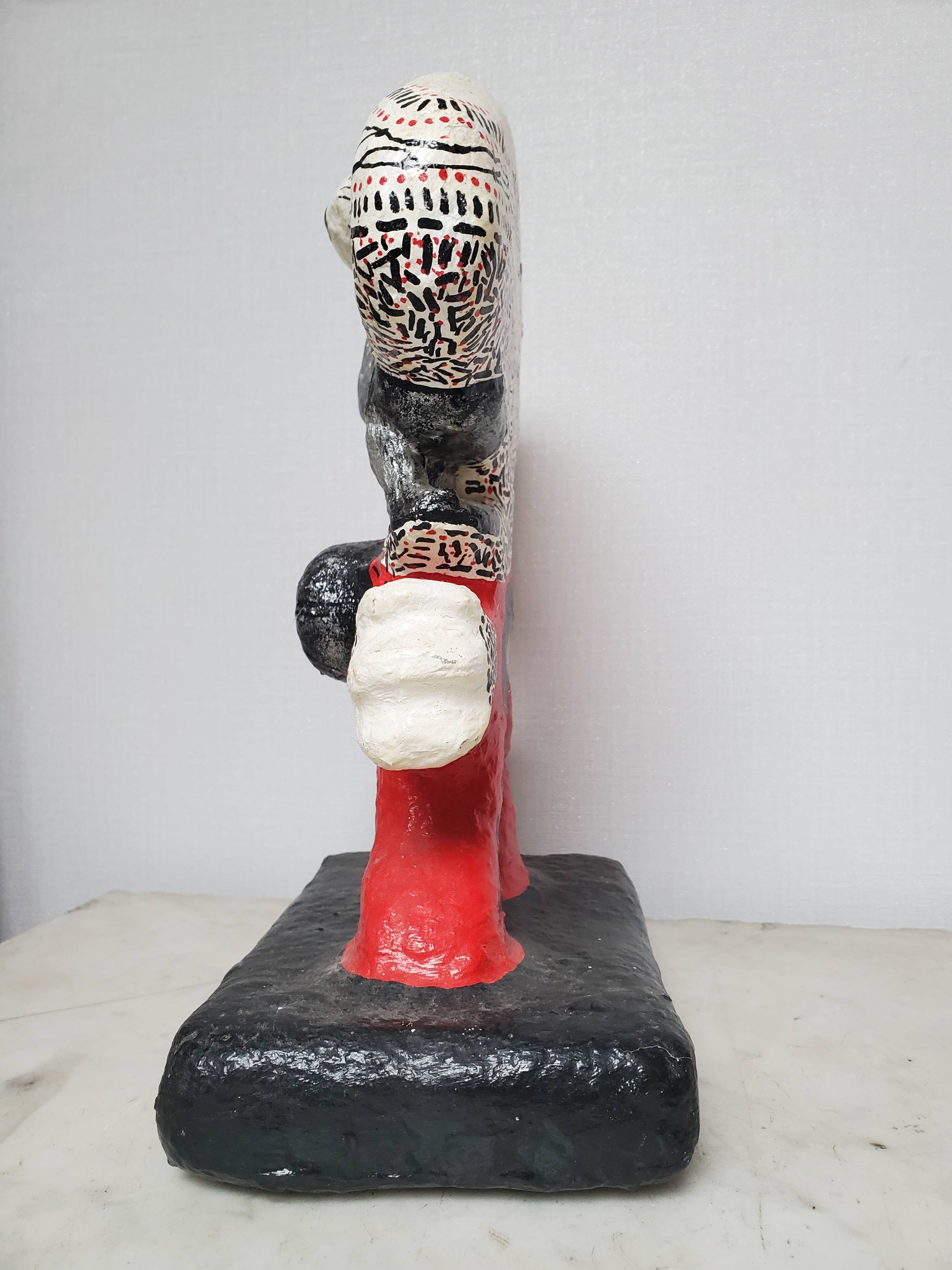 Papier-mâché sculpture - Kaj / Fokaja (1959)