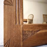 Miroir Vintage Art Déco en Chêne – Années 1920/1930