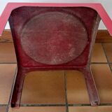 Red table OZOO. Marc Berthier for Prisunic. 1970