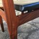 Wooden chair and skai