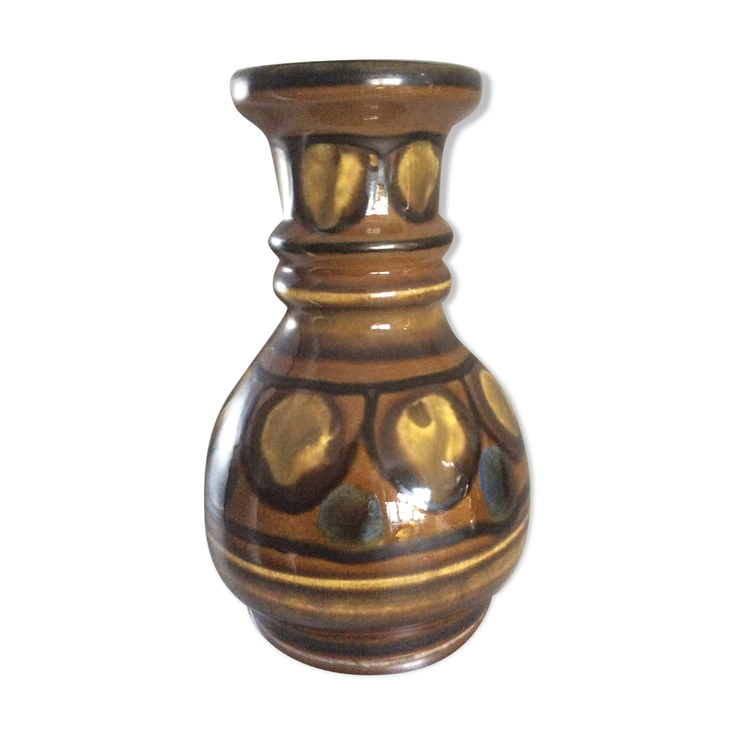 Gouda Holland ceramic vase 70s
