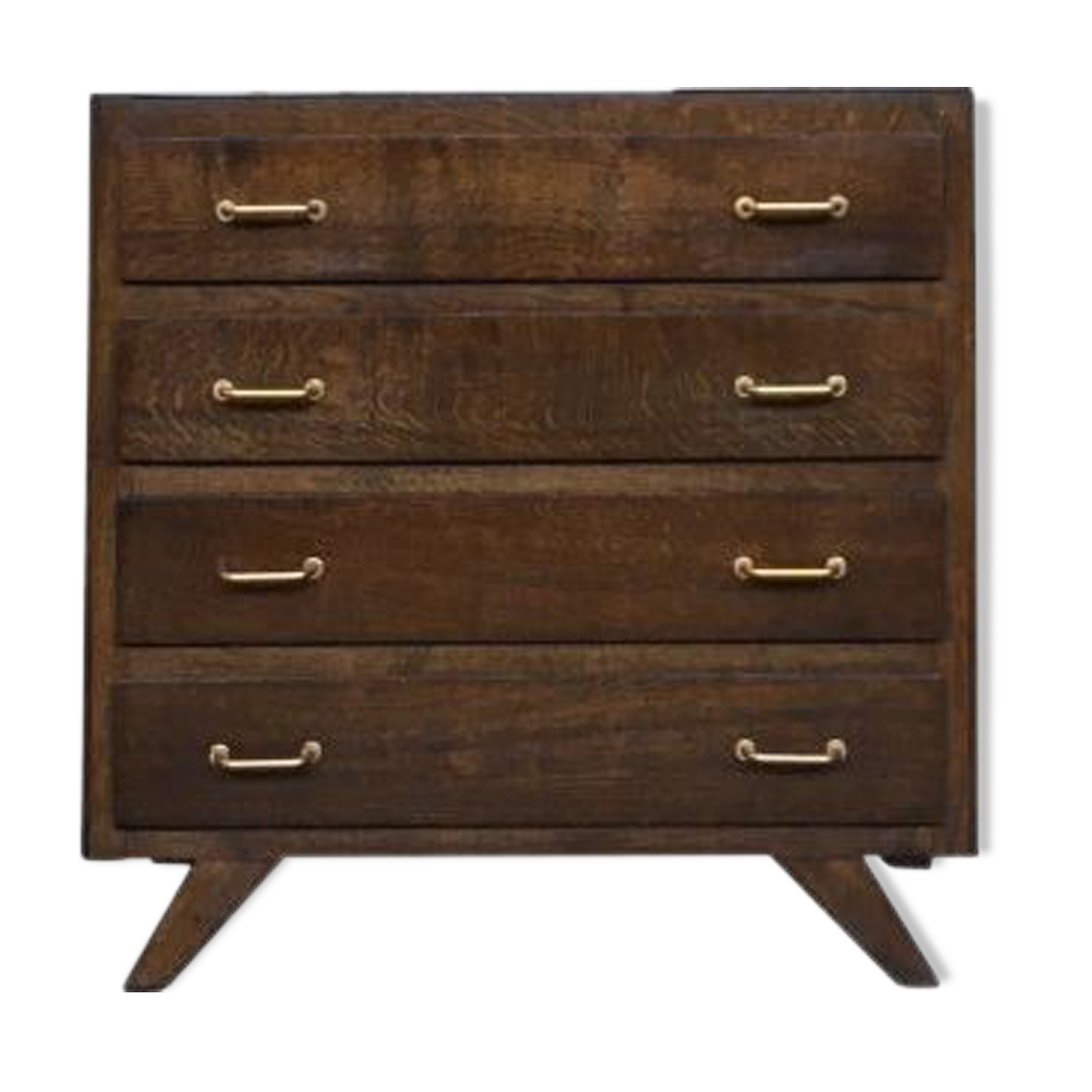 Former Vintage weekly ragsmaker 1950/1960 - retro - 4 drawers - compass feet - oak