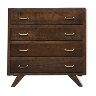 Former Vintage weekly ragsmaker 1950/1960 - retro - 4 drawers - compass feet - oak