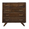 Former Vintage weekly ragsmaker 1950/1960 - retro - 4 drawers - compass feet - oak