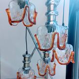 Luminaire italien à cinq suspensions