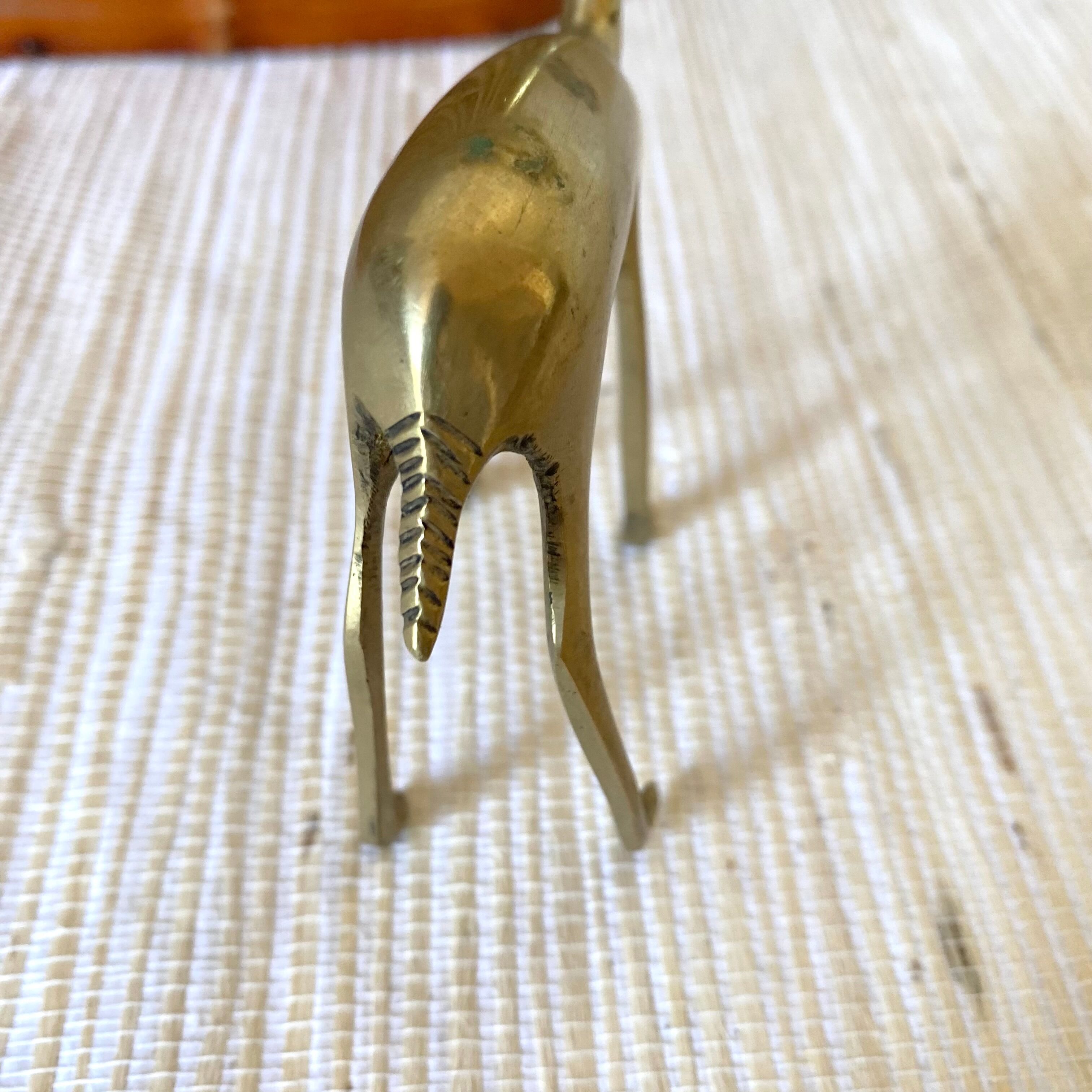 Antelope in gilded brass