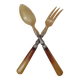 Horn salad servers