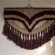 Handmade vintage bohemian jute rug, made in India, late 20th century.