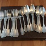 Chritofle cutlery in silver metal XX centuries