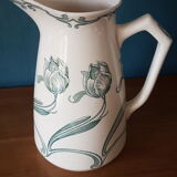 Gien earthenware pitcher