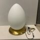 Opaline glass egg table lamps, set of 2