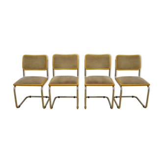 Série de 4 chaises Cesca B32 par Marcel Breuer