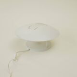 Large vintage cream white metal lamp / wall lamp circa 1980 Germany