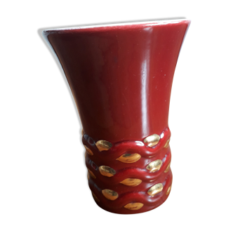 Ceramic vase signed arc