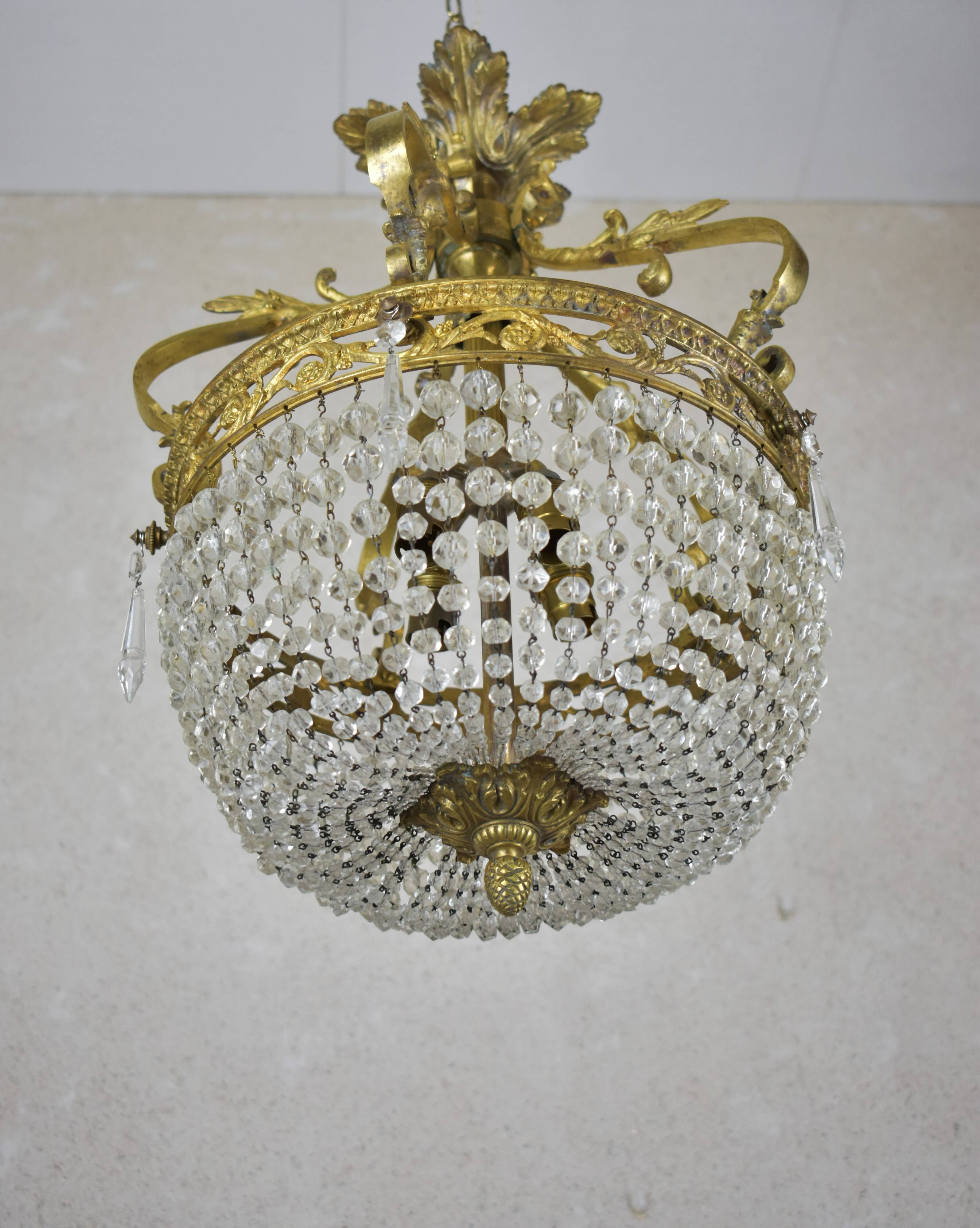Napoleon-style tassel chandelier