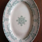 Oval ironstone dish "Compiègne" K&G Lunéville
