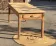 Large antique farmhouse table in solid raw oak with 1 drawer - 2m