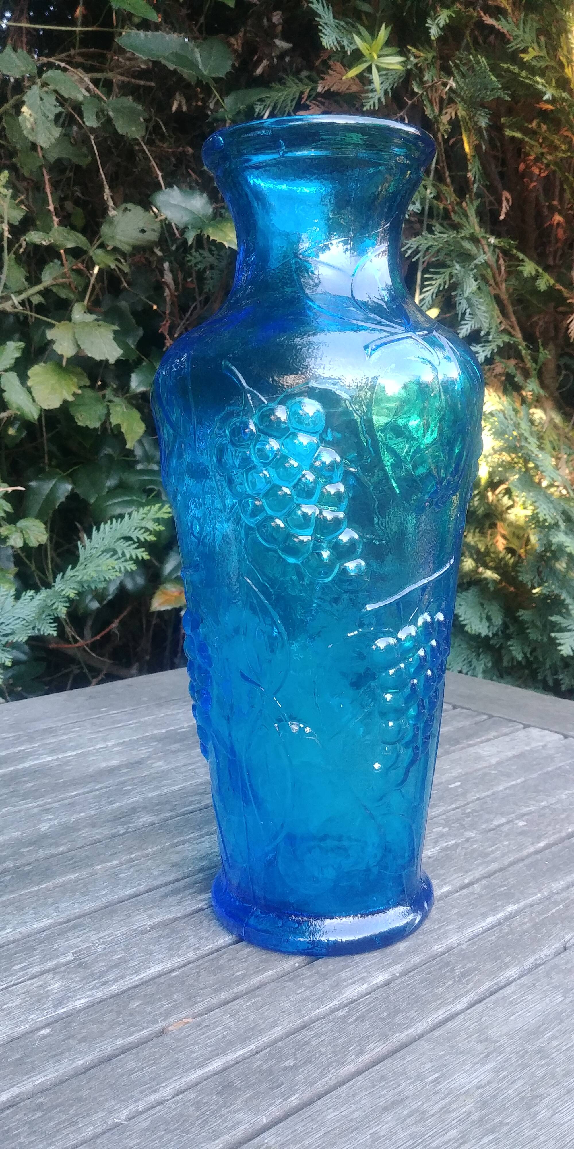 Glass vase from vintage Empoli glassworks 70s 80s
