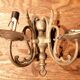 Brass wall light old spirit vintage 26 lot of 2