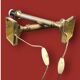 Pair of vintage solid brass lamp bases – Empire style
