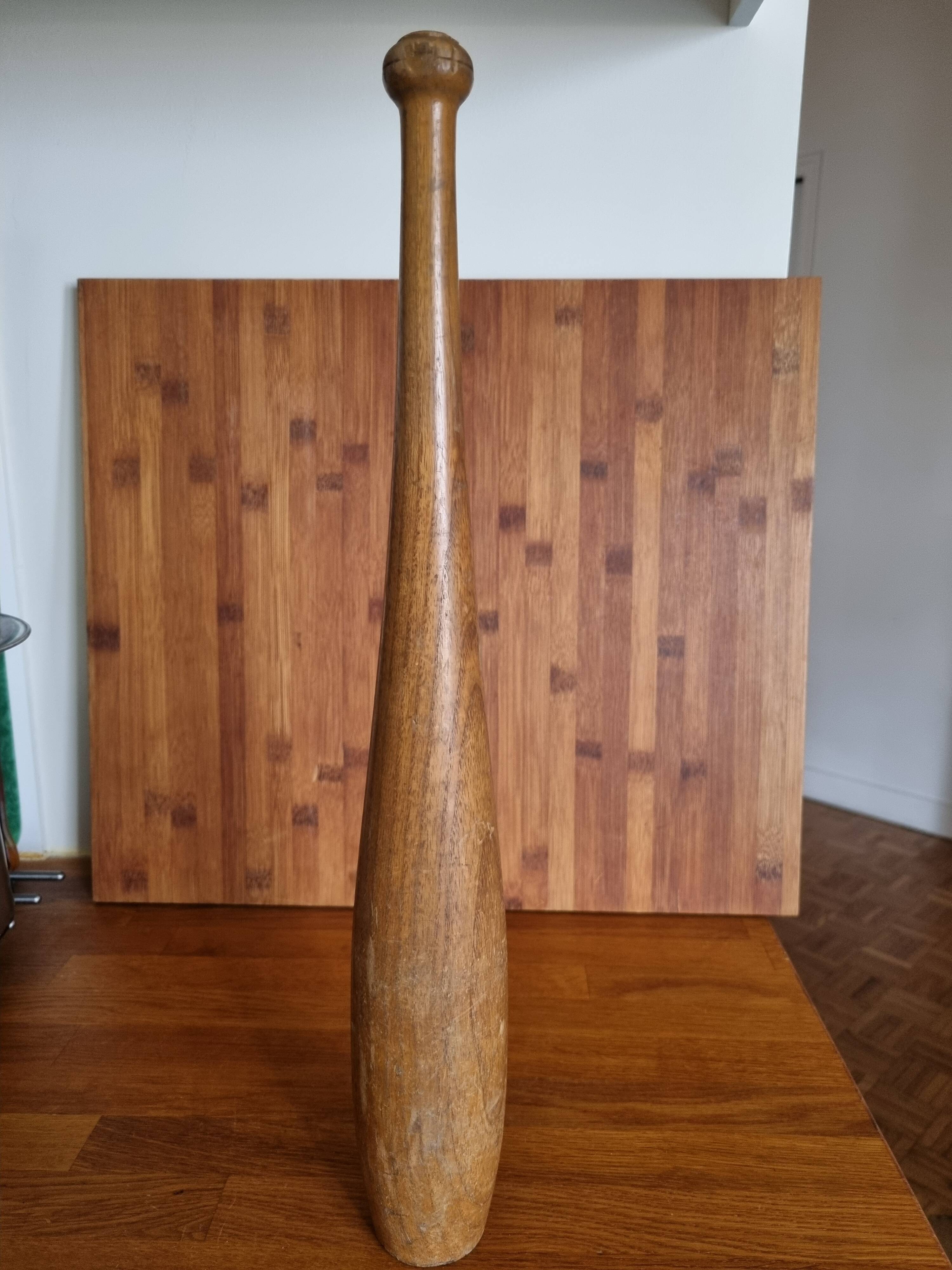 Old wooden juggling pin