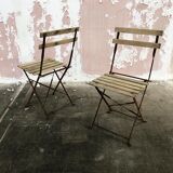 Pair of folding chairs