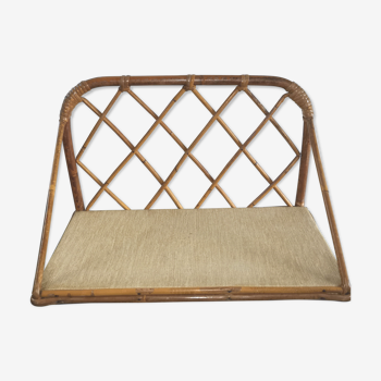 Rattan shelf