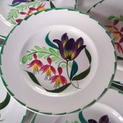 Dessert plates Terre de fer St Amand and Hamage Nord - Hand painted