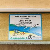 Oil painting on canvas 20th century seascape signed MLR Marie Louise REFALO